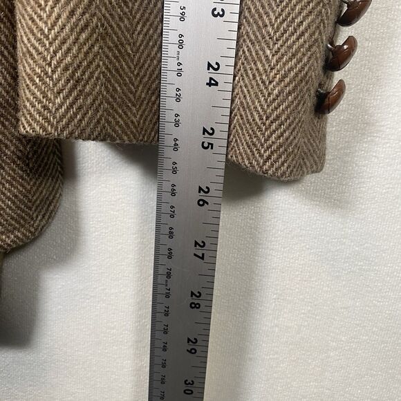 Vintage Pendleton Wool Blazer Jacket Brown Herringbone 100% Virgin Wool 1970s/80 - Picture 13 of 14